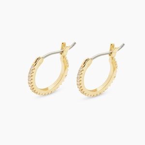 NWT Gorjana Jewelry Gold Shimmer Huggies